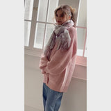 チェック柄ガーリーストール