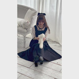 【メール便】ちょこんリボンレースブラウス
