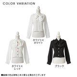 【メール便】ボウタイリボンフリルブラウス