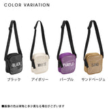 ロゴアクセントクリアミックススクエアショルダーバッグ