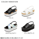 厚底スリングバックデザインサンダル