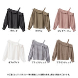ワンショルダーブラウス