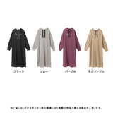 レタリングロゴ裏起毛ロングワンピース
