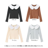 【メール便】ビッグ衿ニット【C】