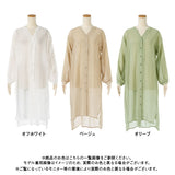 【メール便】シアーシャツロングワンピース【R】