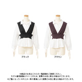 ビスチェレイヤード風ブラウス