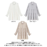 ティアードリボン袖ゆるワンピース