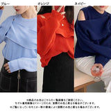 デザインニットトップス