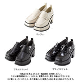 スクエアトゥローファーパンプス