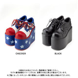 【Rabintage】Big Star Retro Platform Shoes