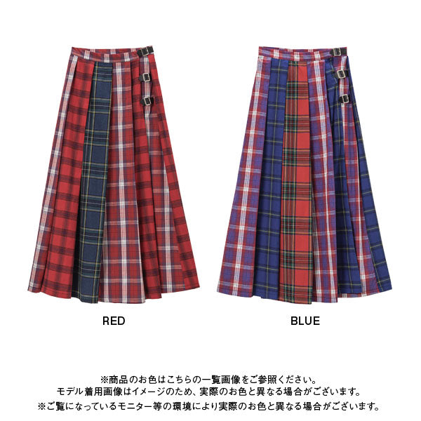 【GW限定】【Rabintage】Fascinate Check Long Skirt
