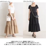 リブティアードワンピース