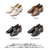 スクエアレディローファーパンプス