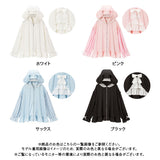 ロリータうさ耳バックティアードパーカーワンピース