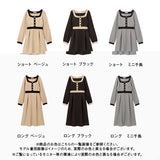 バイカラー上品レディワンピース