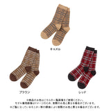 【メール便】チェックショートソックス