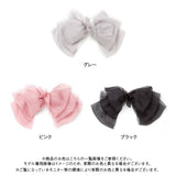 ビッグリボンシフォンバレッタ