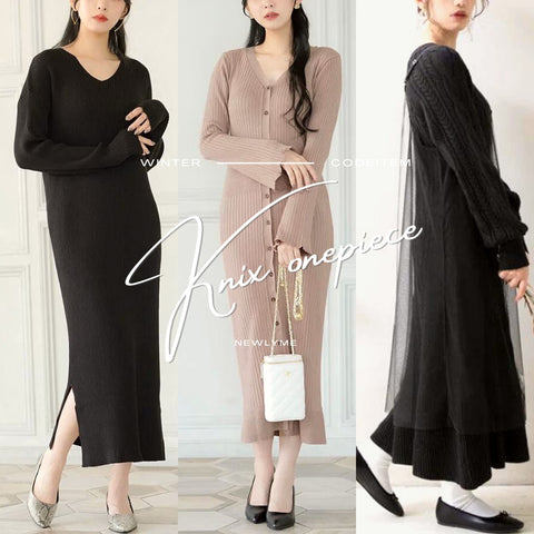 『冬のモテアイテム♡』あざと可愛いニットワンピコレクション💕