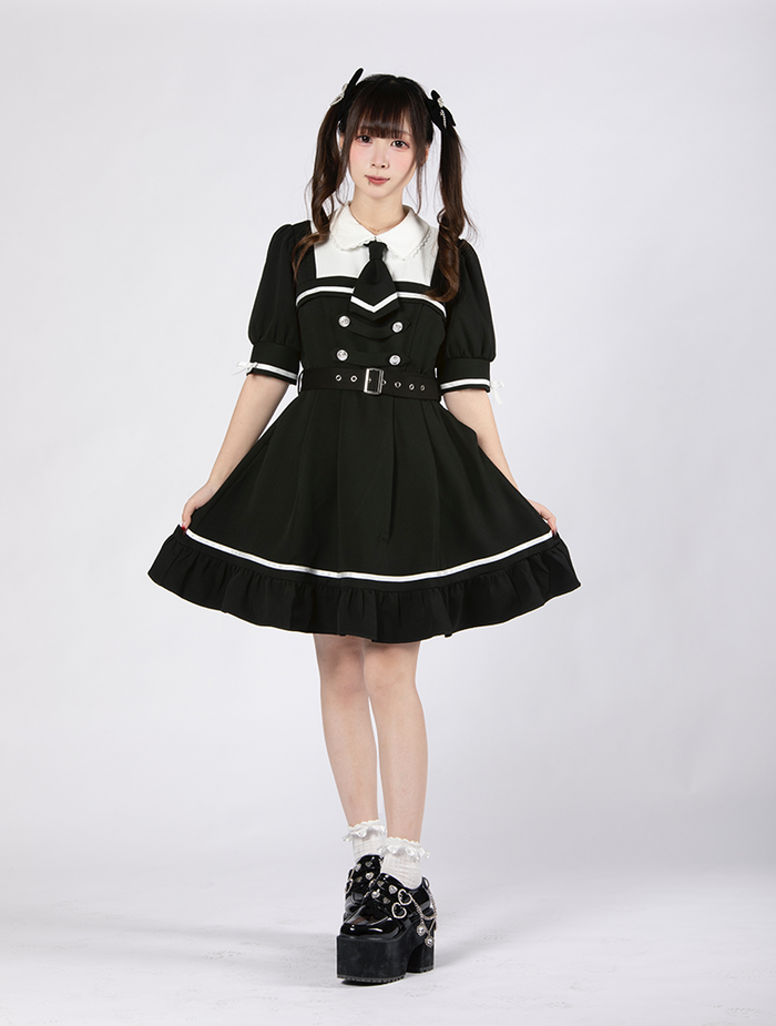 夢展望×谷GOGOコラボ商品】探偵ネクタイ半袖ワンピース – レディース