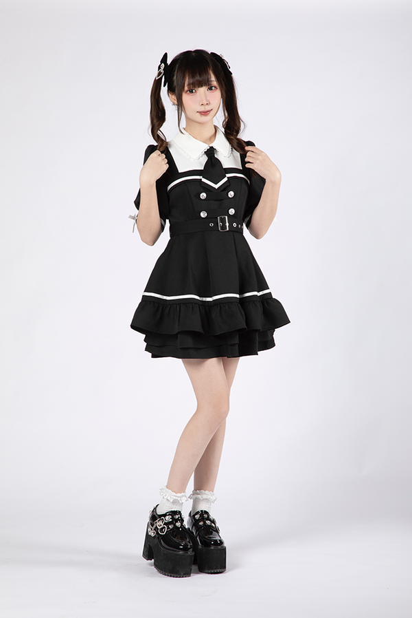 夢展望×谷GOGOコラボ商品】探偵ネクタイ半袖ワンピース – レディース