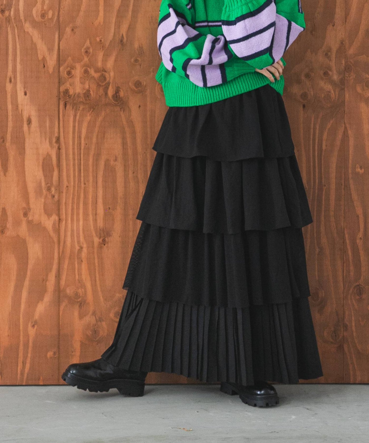 ティアードフリルスカート 楽天市場】ティアードスカート プリーツ ギャザー フレア ロング