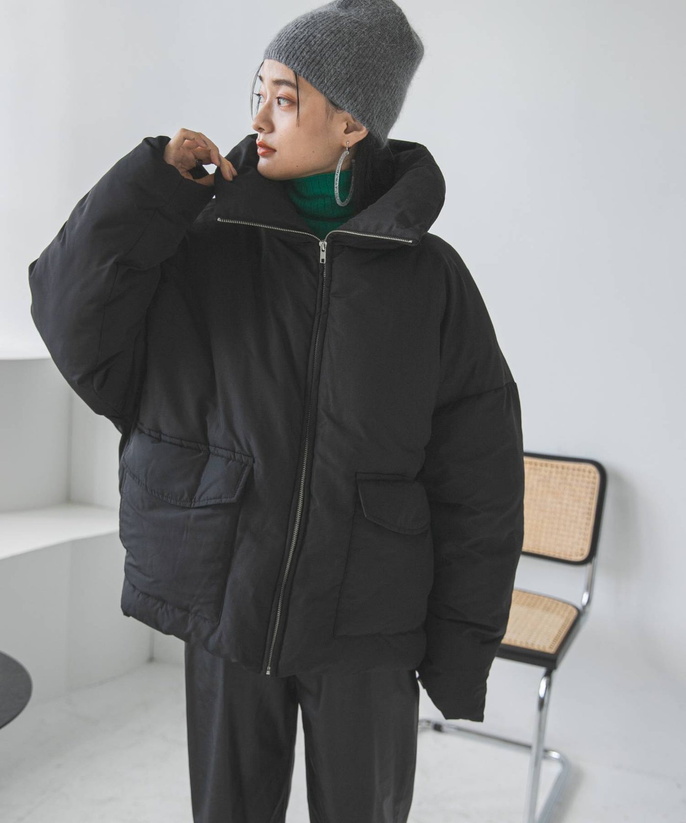 ダウンジャケット・コート add FW23 SHORT JACKET (8AW333_8507) ファイバーダウンショートアウター – レディースファッション