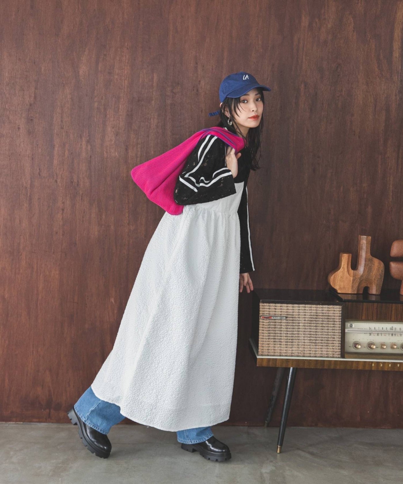 エンボスキャミボリュームワンピース – レディースファッション通販の