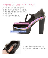 【送料無料 4/30 11時まで】【予約　5/1発送】定番ストラップ11cm太ヒールパンプス 【レディース】【通販】【SD】