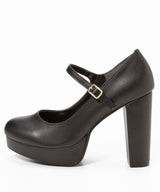 【送料無料 4/30 11時まで】【予約　5/1発送】定番ストラップ11cm太ヒールパンプス 【レディース】【通販】【SD】