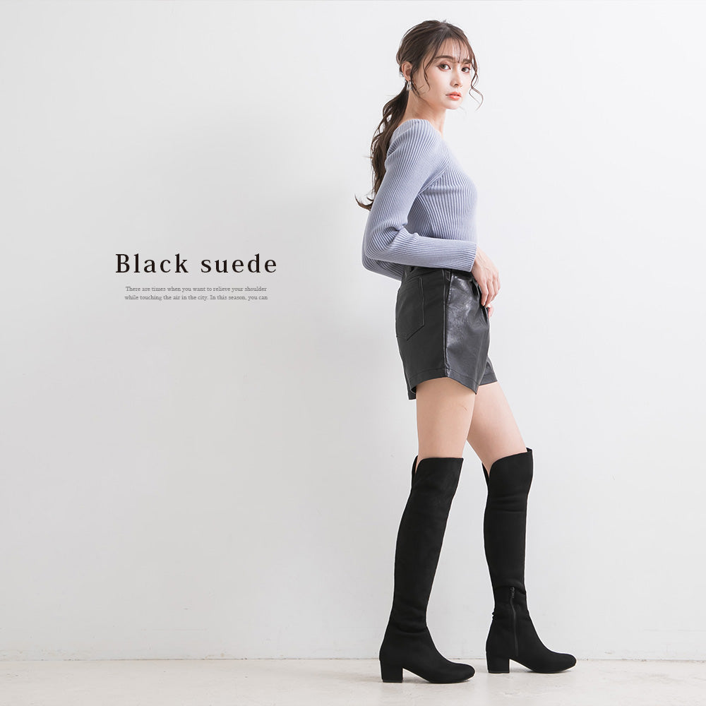 cherimi ニーハイブーツ8.5cmヒール