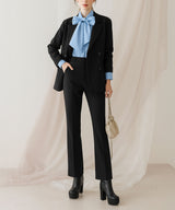 【ブラックのみ定価】10.5cmチャンキーヒール最強美脚ショートブーツ【大きいサイズ有】