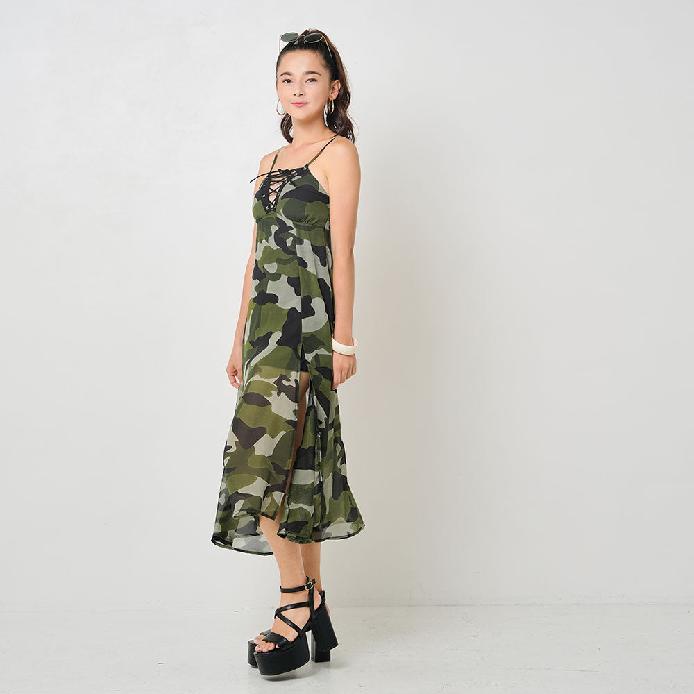 St ANDREWS カモフラージュ柄 ワンピース L St ANDREWS カモフラージュ柄 ワンピース L St ANDREWS カモフラージュ