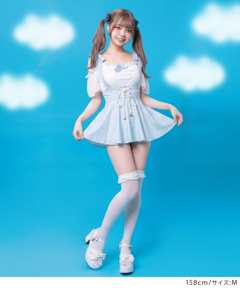 DEAR MY LOVE 水着 シナモロール シナモン 予約 7/29発送】【海外発送不可】シナモロールジャンスカ水着【SD