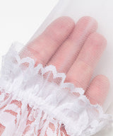 【予約　5/1発送】レースシースルーニーハイソックス【SD】