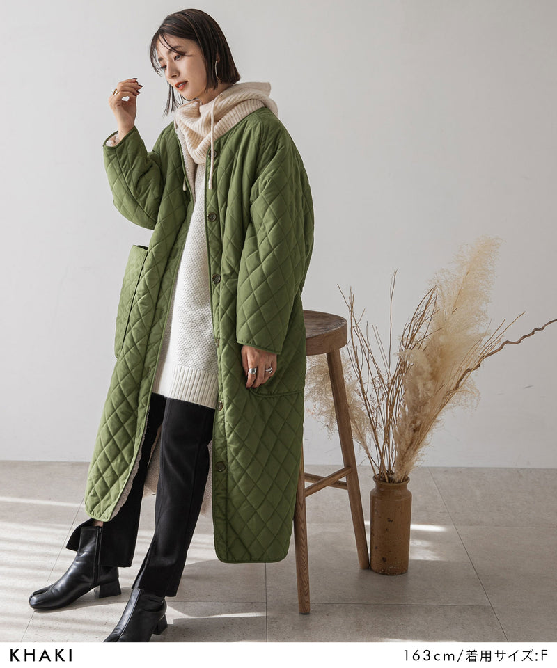 ボア×キルト リバーシブルロングコート – レディースファッション通販 ボア×キルト リバーシブルロングコート – レディースファッション通販