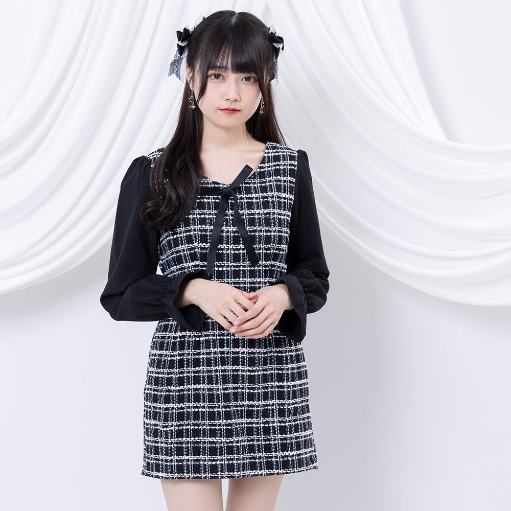 シンプルツイード上品ワンピース – レディースファッション通販の夢