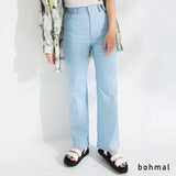 ストレッチツイルセミフレアカラーパンツ