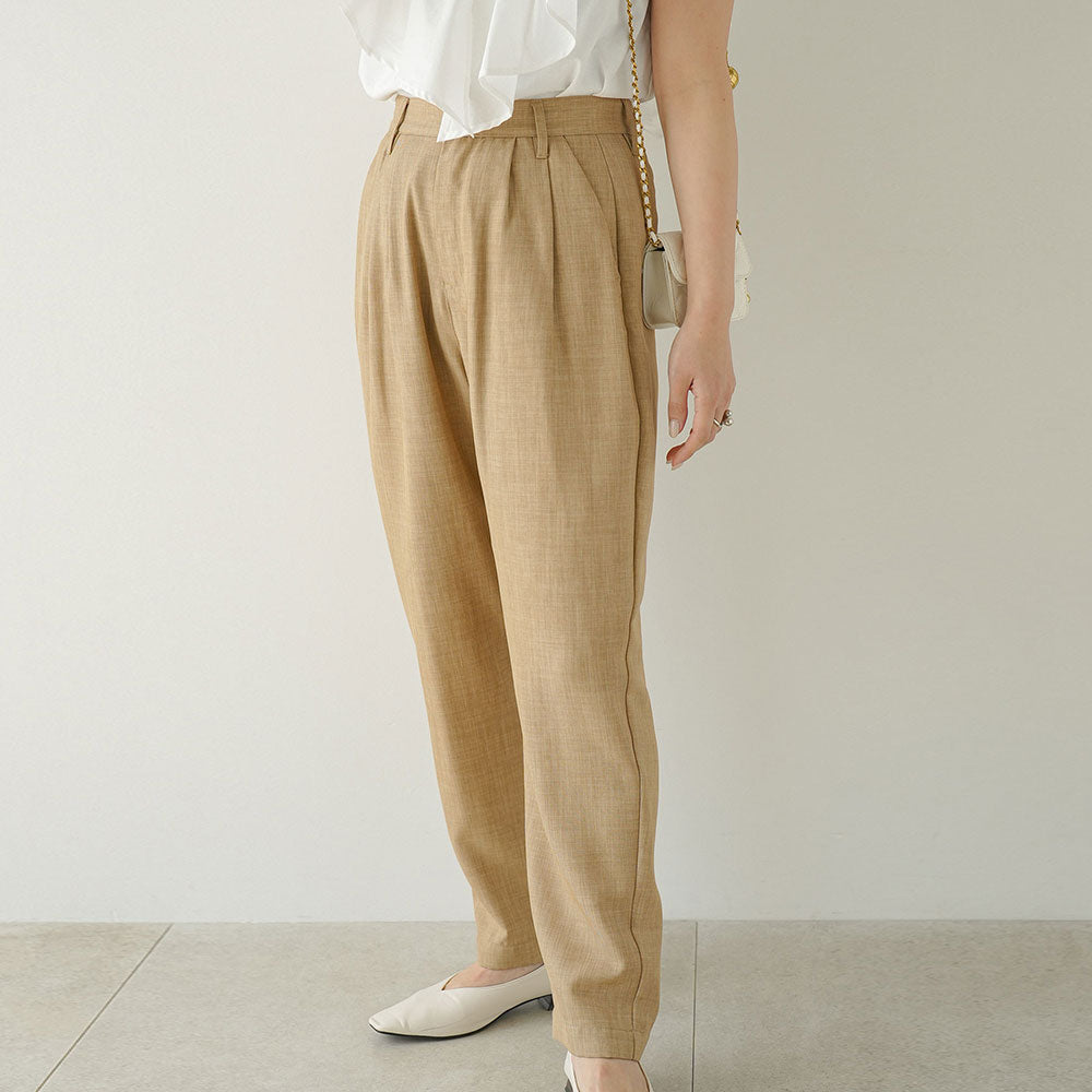 リネンライクテーパードパンツ – レディースファッション通販の夢展望