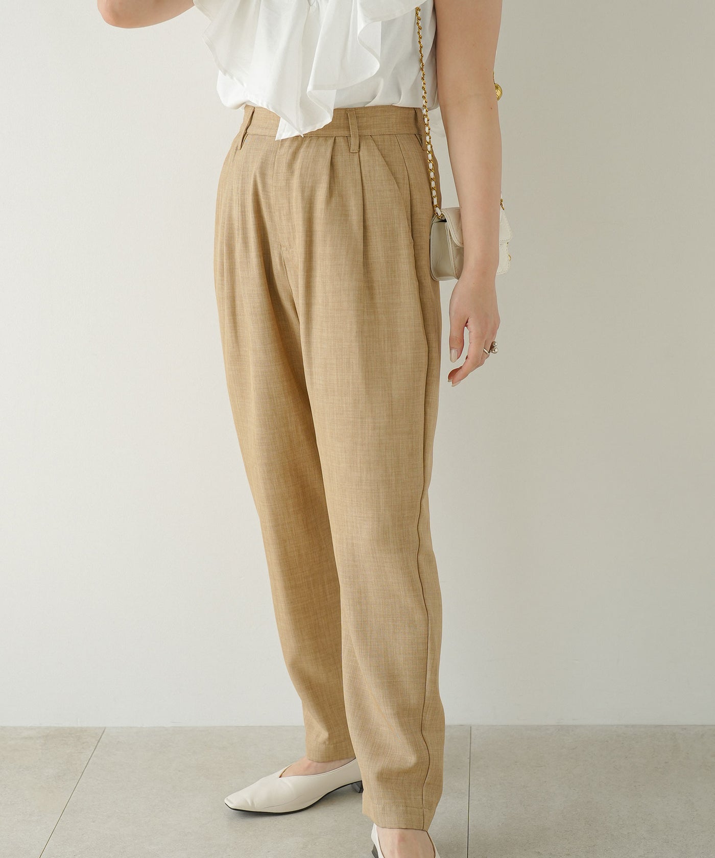 リネンライクテーパードパンツ – レディースファッション通販の夢展望