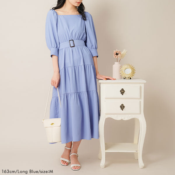 まとめ買い】【送料無料】【選べる丈】2WAYスクエアネック