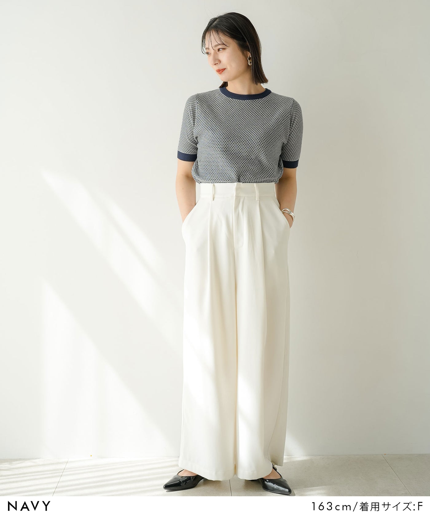 ミックス柄サマーニットトップス – レディースファッション通販の夢