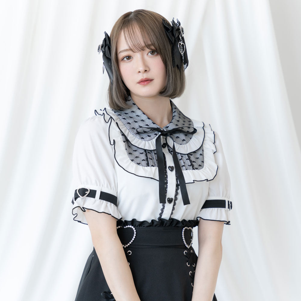 しぃ ハートドットブラウスとスカートのセット axes femme kawaiiから、Heart Dot series (ハートドット