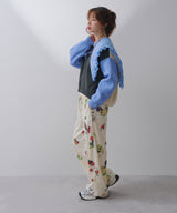 変形アーム前後差カラフルダンボールニット