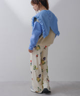 変形アーム前後差カラフルダンボールニット