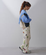 変形アーム前後差カラフルダンボールニット