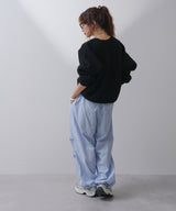 変形アーム前後差カラフルダンボールニット