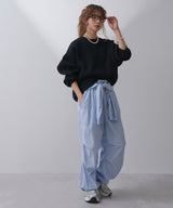 変形アーム前後差カラフルダンボールニット