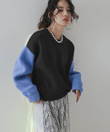 変形アーム前後差カラフルダンボールニット