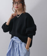 変形アーム前後差カラフルダンボールニット