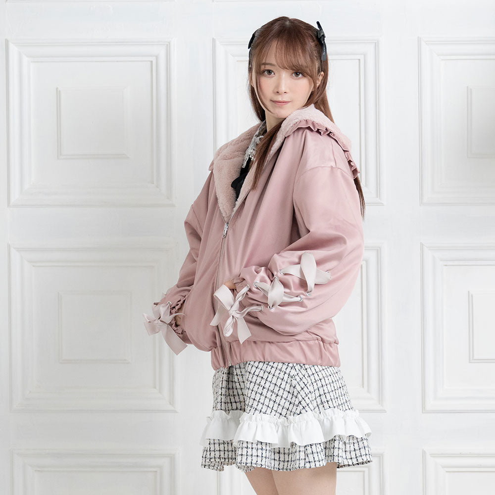 リバーシブルリボンブルゾン – レディースファッション通販の夢展望  